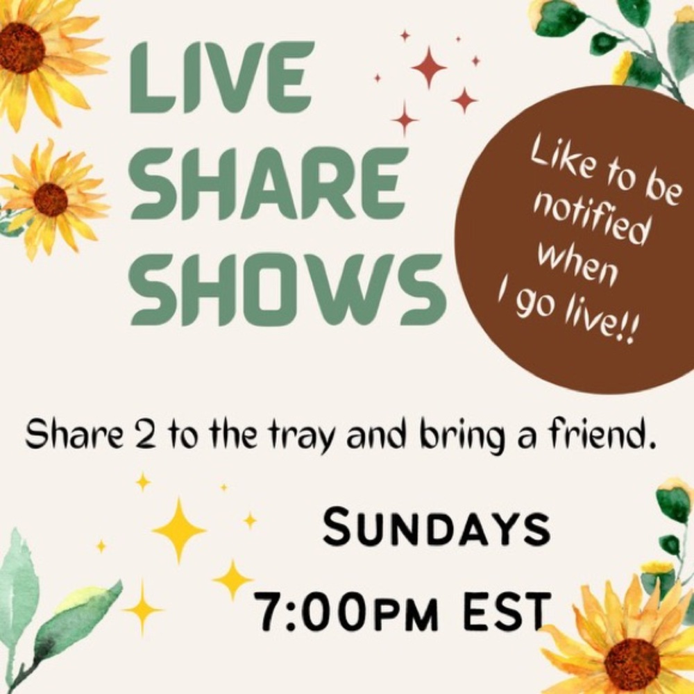 Like this post to know when I go live!